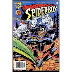 Spider-Boy #1 Amalgam Comics Newsstand 1st App Pete Ross Rare Variant VF